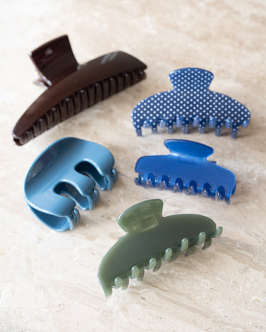 TILTIL Claw Clip Polkadot Donkerblauw - Things I Like Things I Love
