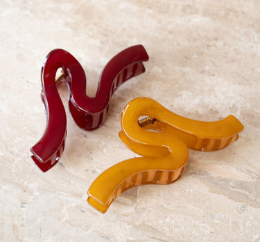 TILTIL Claw Clip Wave Bordeaux - Things I Like Things I Love