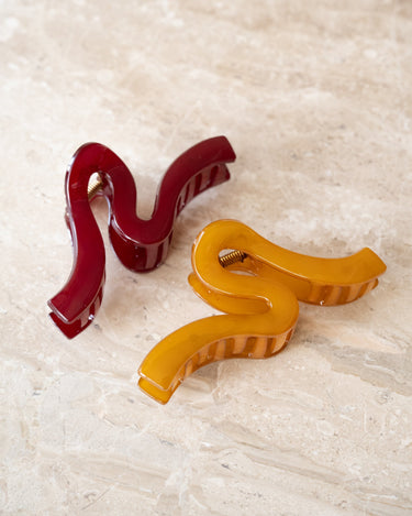 TILTIL Claw Clip Wave Bordeaux - Things I Like Things I Love