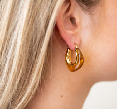 TILTIL Cleo Hoop Earrings Gold - Things I Like Things I Love