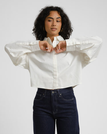 TILTIL Cropped Lizzy Blouse Wit - Things I Like Things I Love