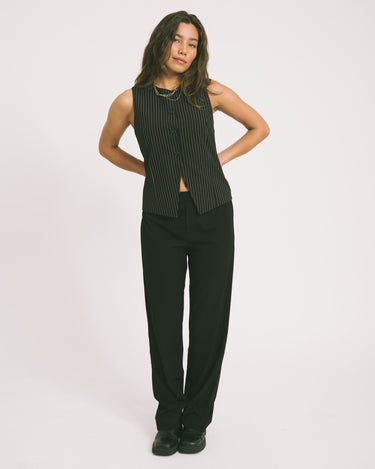 TILTIL Dana Gilet Black Pinstripe - Things I Like Things I Love