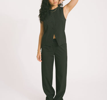 TILTIL Dana Pantalon Black Pinstripe - Things I Like Things I Love