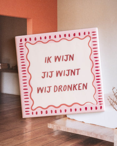 TILTIL Deco Tile Ik Wijn - Things I Like Things I Love