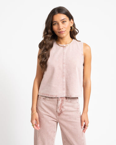 TILTIL Denim Ted Top Pink - Things I Like Things I Love