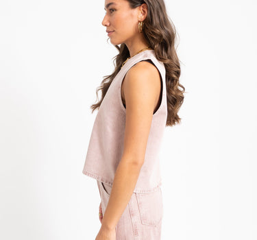 TILTIL Denim Ted Top Pink - Things I Like Things I Love