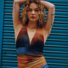 TILTIL Dina Mesh Top Blue Orange - Things I Like Things I Love