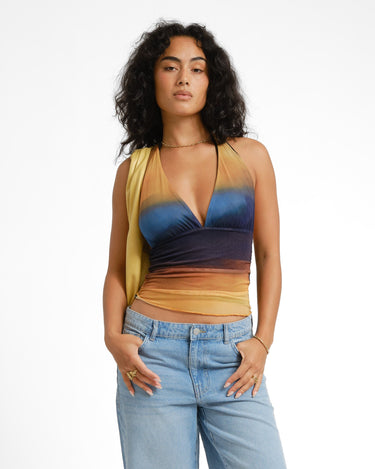 TILTIL Dina Mesh Top Sunset - Things I Like Things I Love