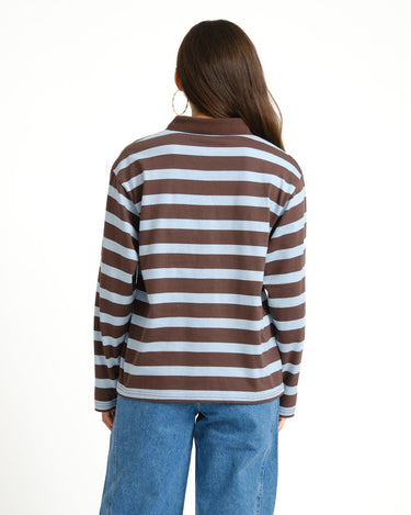 TILTIL Doka Polo Long Sleeve Lichtblauw - Things I Like Things I Love