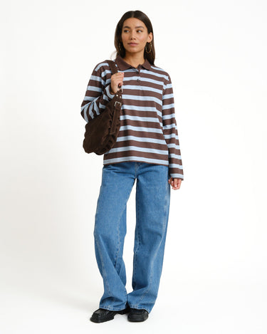 TILTIL Doka Polo Long Sleeve Lichtblauw - Things I Like Things I Love