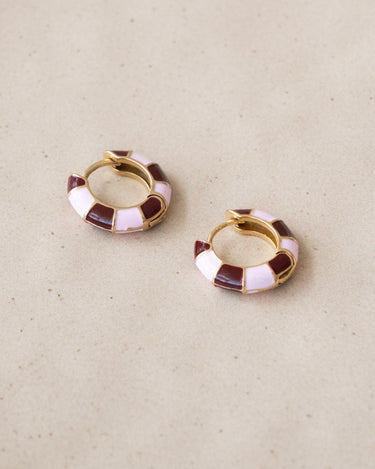 TILTIL Double Colored Hoop Earrings Gold - Things I Like Things I Love