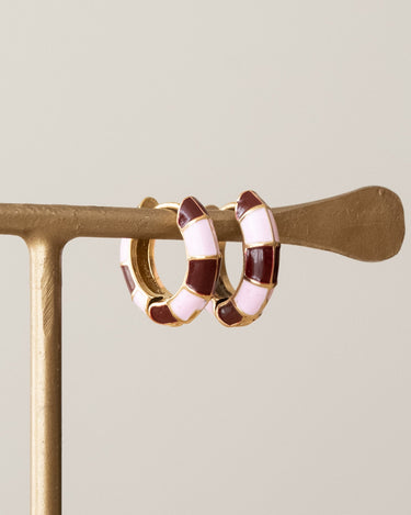 TILTIL Double Colored Hoop Earrings Gold - Things I Like Things I Love