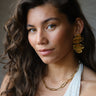 TILTIL Earrings Hammered Statement Gold - Things I Like Things I Love