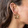 TILTIL Earrings Sonia Swirl Hoops Gold - Things I Like Things I Love