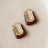 TILTIL Earrings Torty Burgundy Goud - Things I Like Things I Love