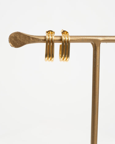 TILTIL Earrings Triple Oval Gold - Things I Like Things I Love