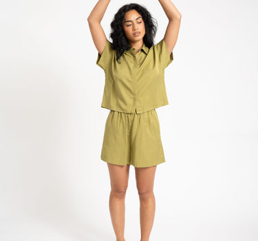 TILTIL Elin Tencel Shorts Moss Green - Things I Like Things I Love
