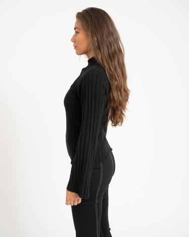 TILTIL Elis Sweater Cut Out Black - Things I Like Things I Love