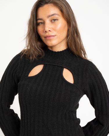 TILTIL Elis Sweater Cut Out Black - Things I Like Things I Love