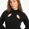 TILTIL Elis Sweater Cut Out Black - Things I Like Things I Love