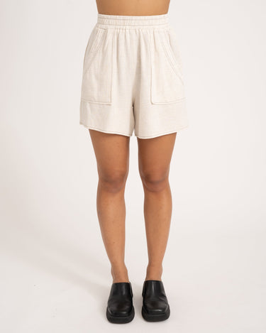 TILTIL Elli Short Linen Melange Beige Seam - Things I Like Things I Love