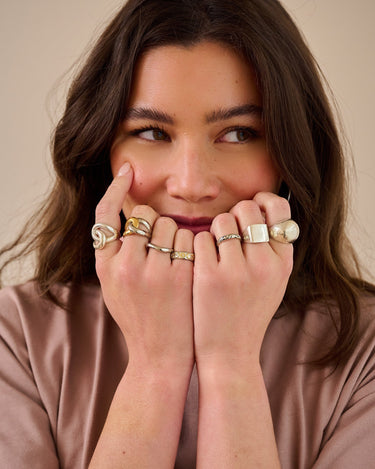 TILTIL Ember Embrace Ring Silver - Things I Like Things I Love