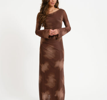 TILTIL Emilia Mesh Dress Brown - Things I Like Things I Love