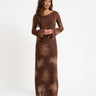 TILTIL Emilia Mesh Dress Brown - Things I Like Things I Love