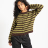 TILTIL Emily Striped Cardigan Bruin - Things I Like Things I Love