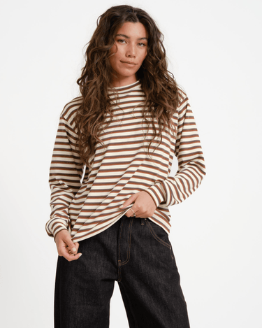 TILTIL Emma Longsleeve Striped Bruin - Things I Like Things I Love
