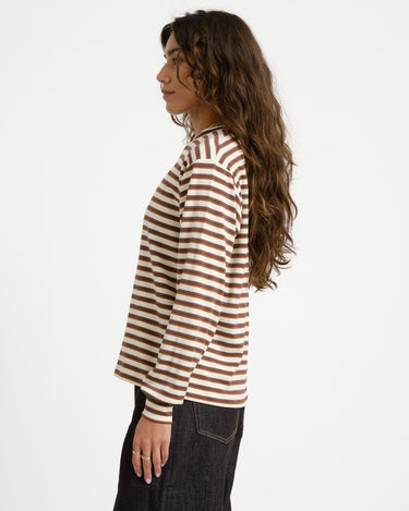 TILTIL Emma Longsleeve Striped Bruin - Things I Like Things I Love