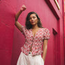 TILTIL Erla Short Sleeve Blouse Pink - Things I Like Things I Love