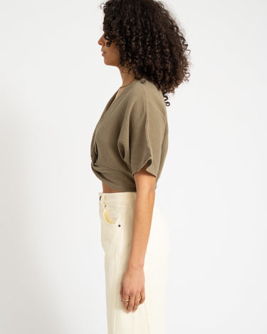 TILTIL Esmee Crop Top Knot Hydro Army - Things I Like Things I Love