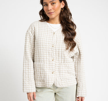 TILTIL Eva Jacket Checked Zand - Things I Like Things I Love