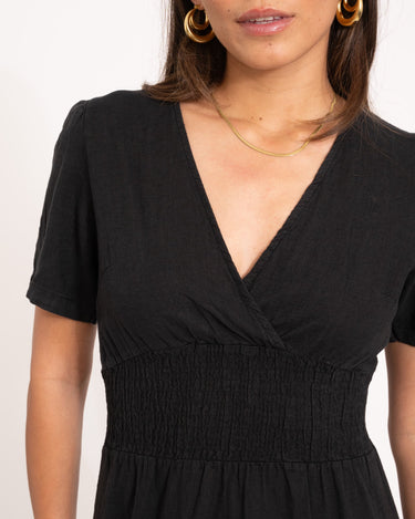 TILTIL Fenna Dress Linen Black - Things I Like Things I Love