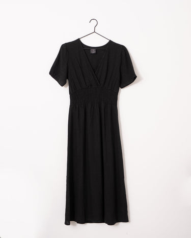 TILTIL Fenna Dress Linen Black - Things I Like Things I Love
