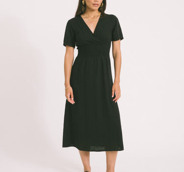 TILTIL Fenna Dress Linen Black - Things I Like Things I Love