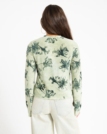 TILTIL Floral Farah Longsleeve Sage Green - Things I Like Things I Love