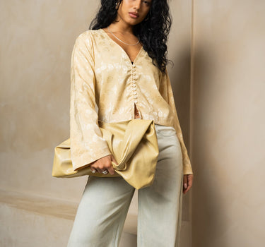 TILTIL Floral Gaia Blouse Gold - Things I Like Things I Love