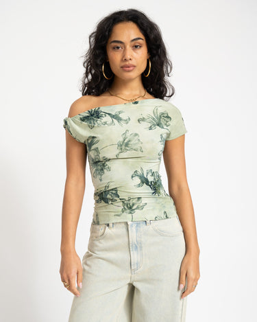 TILTIL Floral Laury Shortsleeve Green - Things I Like Things I Love