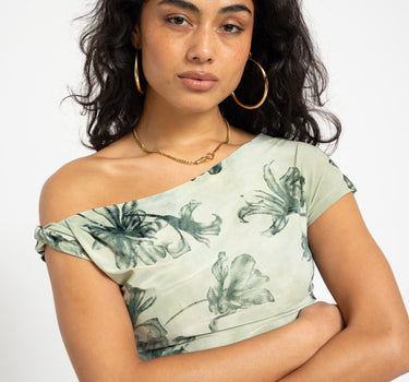 TILTIL Floral Laury Shortsleeve Green - Things I Like Things I Love
