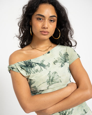 TILTIL Floral Laury Shortsleeve Green - Things I Like Things I Love