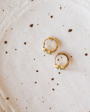 TILTIL Flower Olive Hoop Gold - Things I Like Things I Love