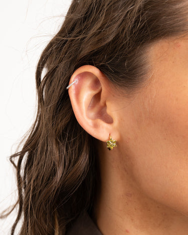 TILTIL Flower Olive Hoop Gold - Things I Like Things I Love