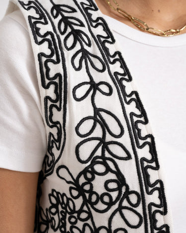 TILTIL Gigi Emboidered Gilet Off - White - Things I Like Things I Love