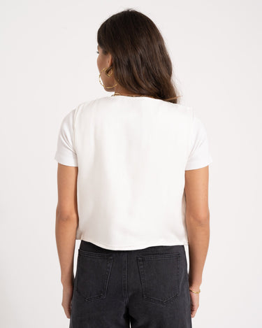 TILTIL Gigi Emboidered Gilet Off - White - Things I Like Things I Love