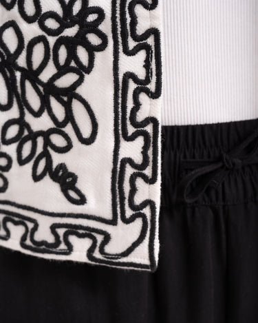 TILTIL Gigi Emboidered Gilet Off - White - Things I Like Things I Love
