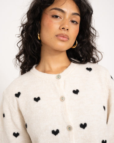 TILTIL Heart Knit Sand One Size - Things I Like Things I Love