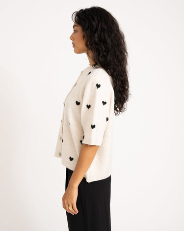 TILTIL Heart Knit Sand One Size - Things I Like Things I Love
