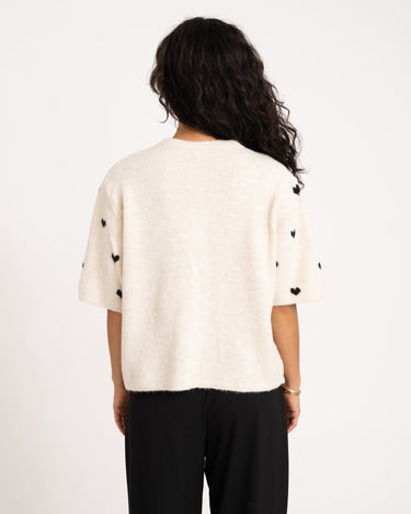 TILTIL Heart Knit Sand One Size - Things I Like Things I Love